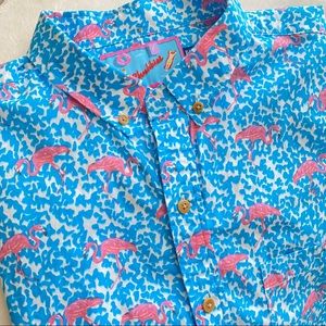 Chubbies Domingos Are For Flamingos Popover Top XL